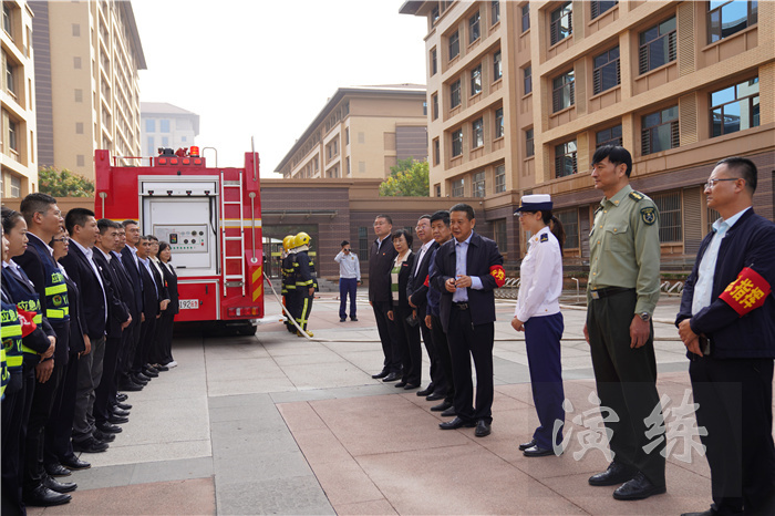 太原理工大学组织2021级本科生开展地震消防综合应急疏散演练