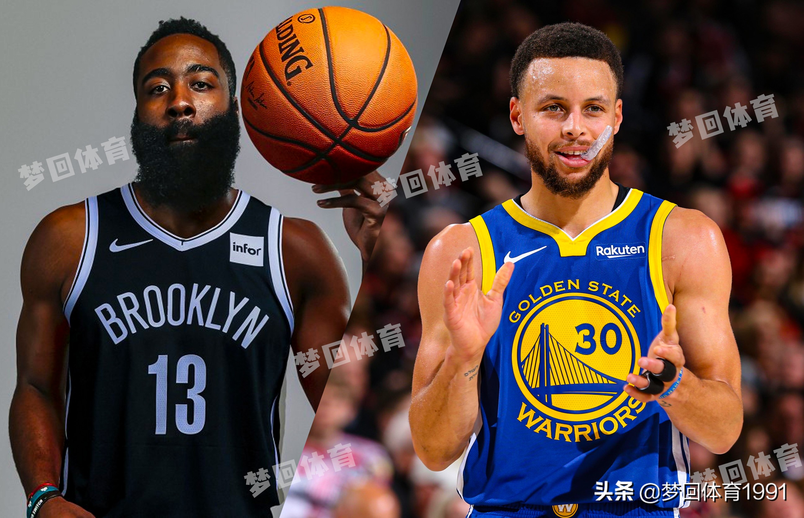 库里哈登上世界杯(NBA炙手可热的两大双雄，库里、哈登全方位对比)