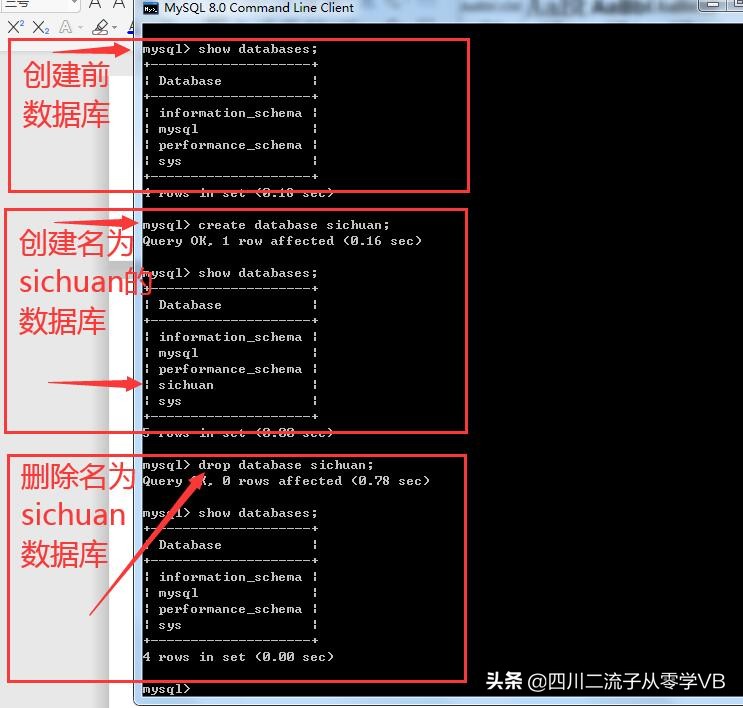 删除数据库的命令是（使用sql命令创建修改删除数据库）(3)