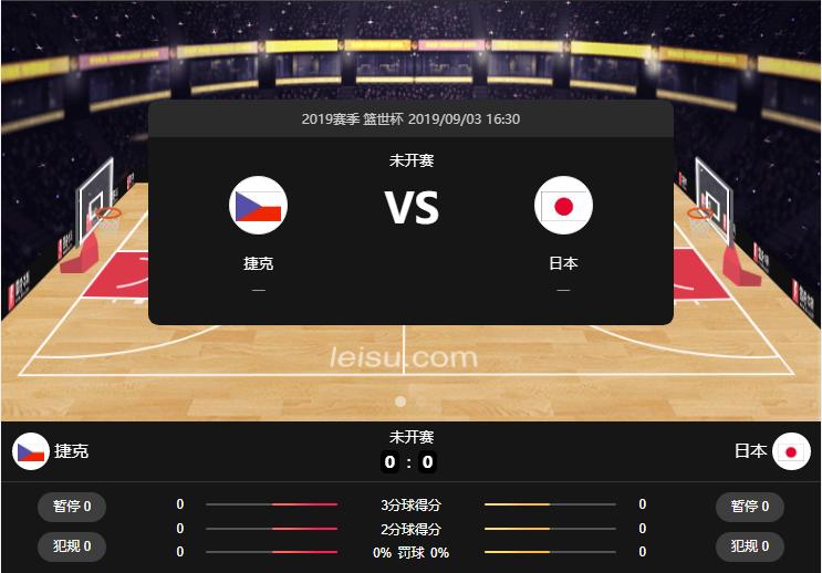 篮世杯16:30 「篮球」：捷克vs日本