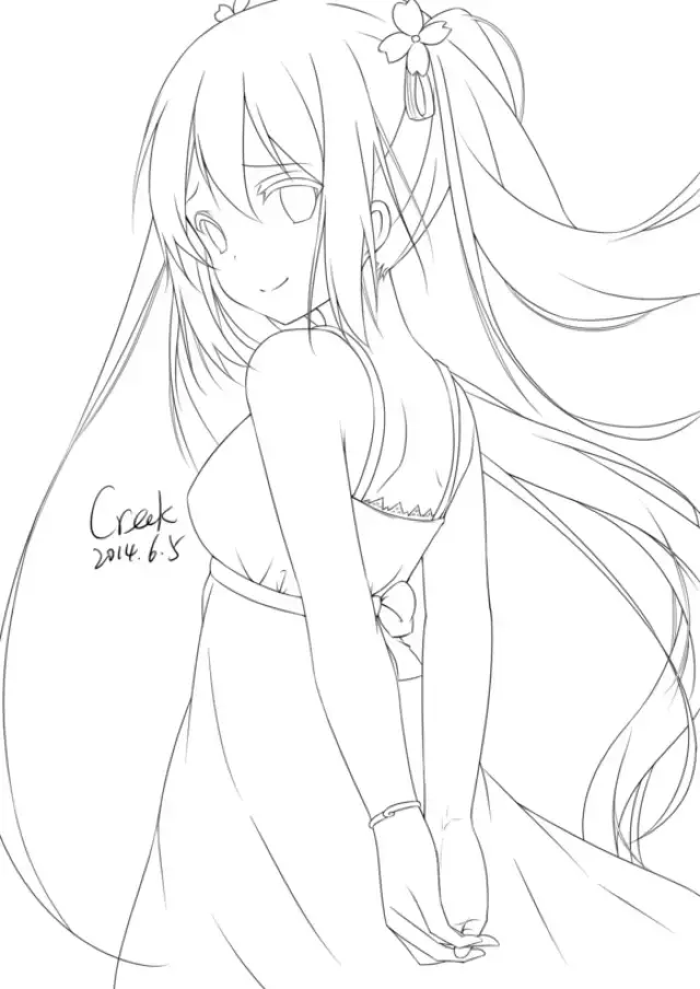 绘画打卡第39天之sai上色练习