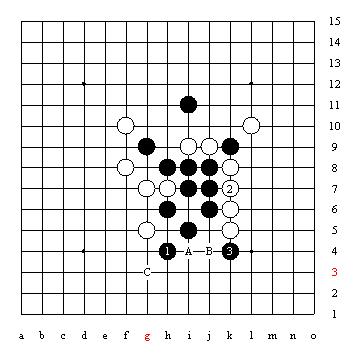 五子棋技巧图解「1」