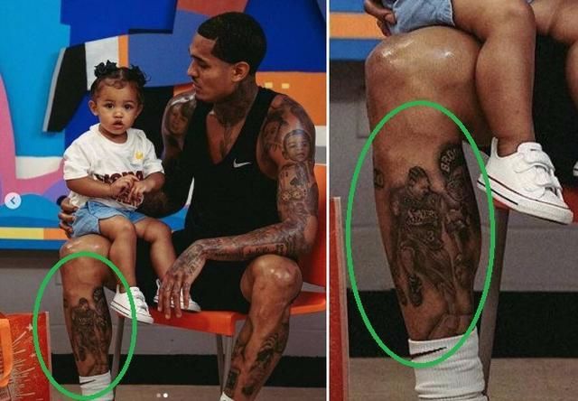 手臂适合纹什么图案(NBA10大经典纹身，里面大有故事！他把“AI跨越泰伦卢”纹在腿上)