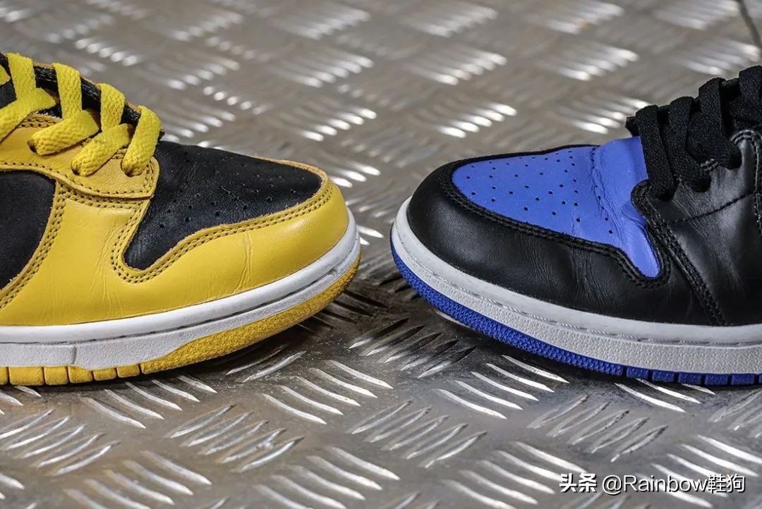nike dunk和aj1鞋型与细节对比,一双纤细一双更复古