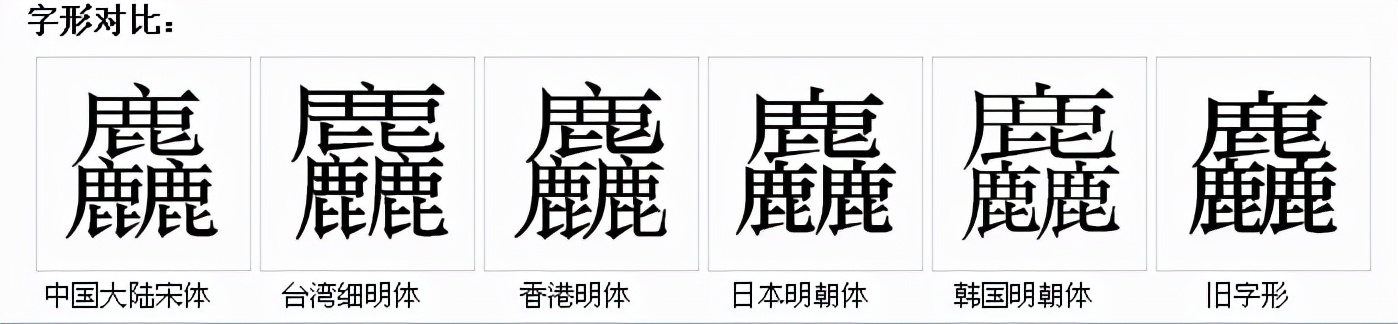 三个鹿叠在一起是什么字？麤的读音和意思