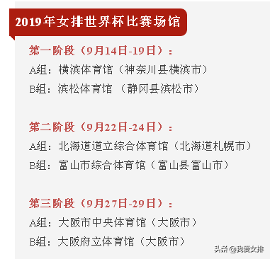 男排世界杯2019赛程表(关注｜2019世界杯参赛名单官宣！再闯大阪府，憾失黑珍珠)