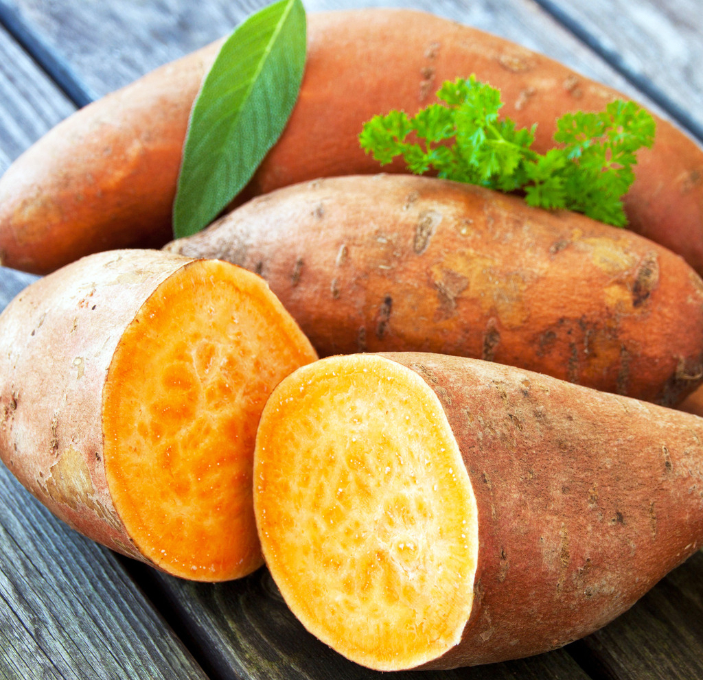 因为便宜,很多人买红薯都是几十斤一袋.