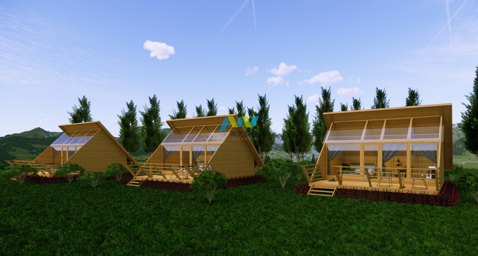 汉堡名宿(用5万多一栋的木屋打造令人心动的民宿)