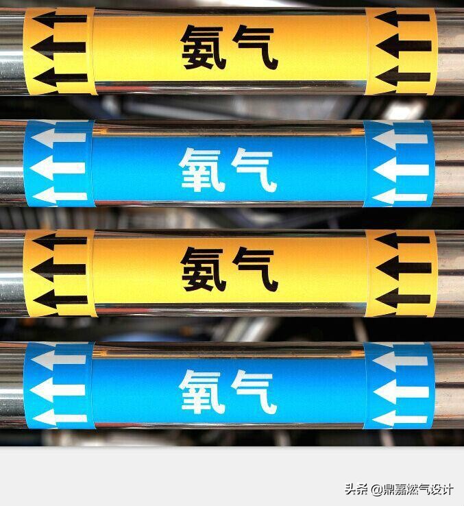 气体管道颜色标识标准气体管道不同颜色代表什么管道