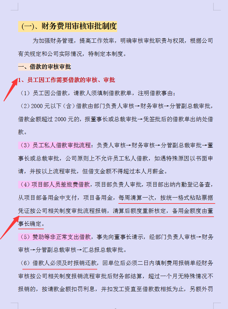 刚来财务主管把经理“干掉”了！看他编的财务审核审批制度，完美