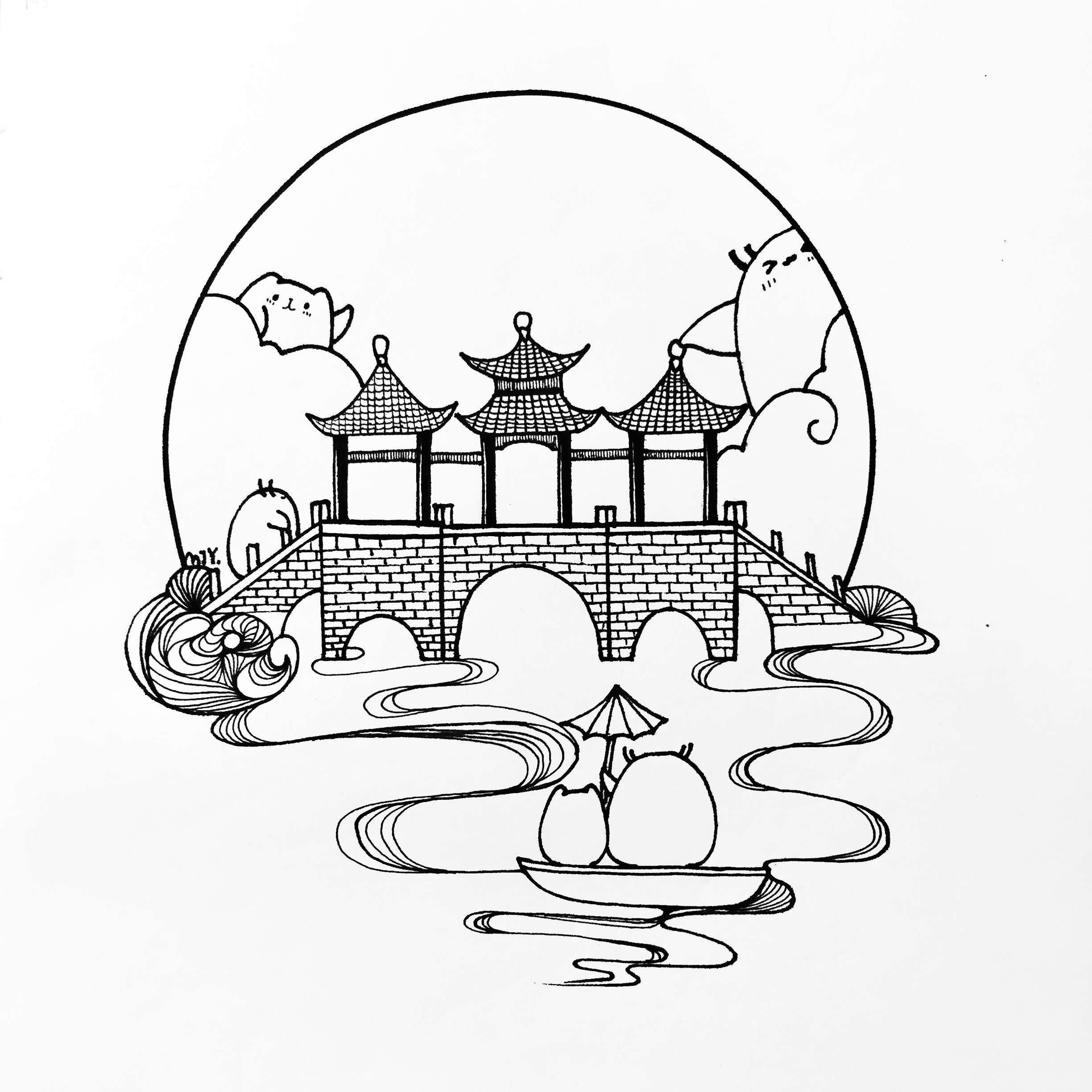 赵州桥的简笔画(赵州桥的简笔画图片)