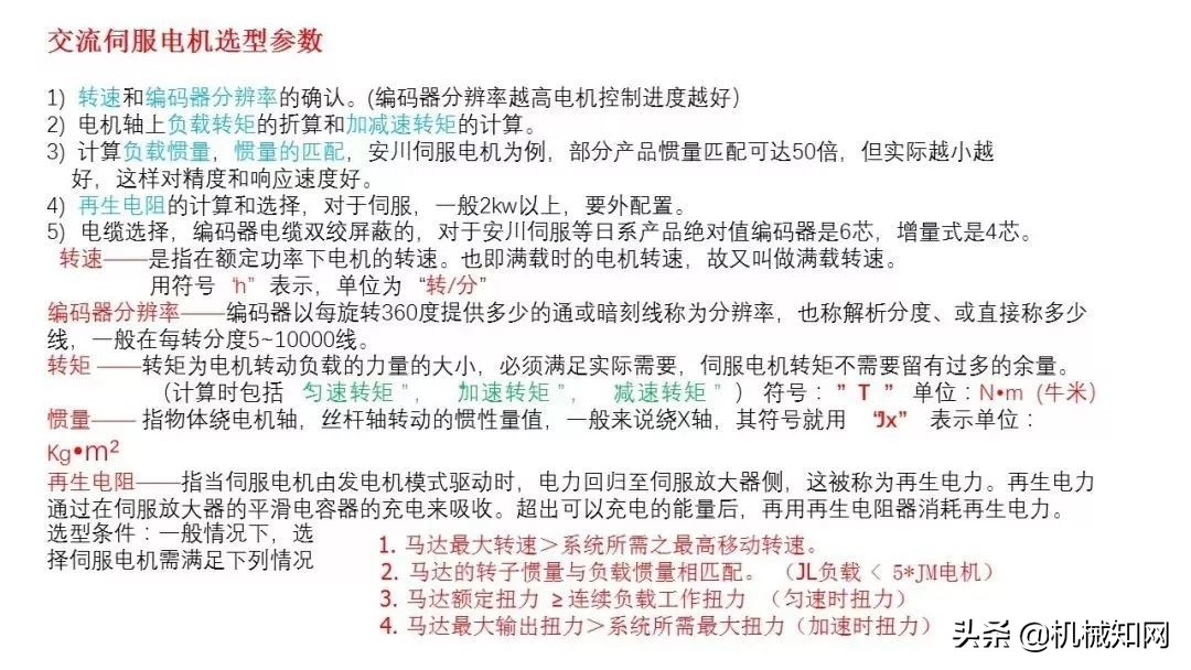 近百页PPT，自动化非标设计各标准件选型知识