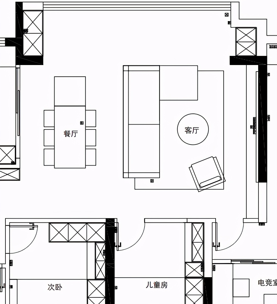 多人电竞房(136㎡精装房竟藏有酷炫电竞室？堪称游戏er的梦想家)