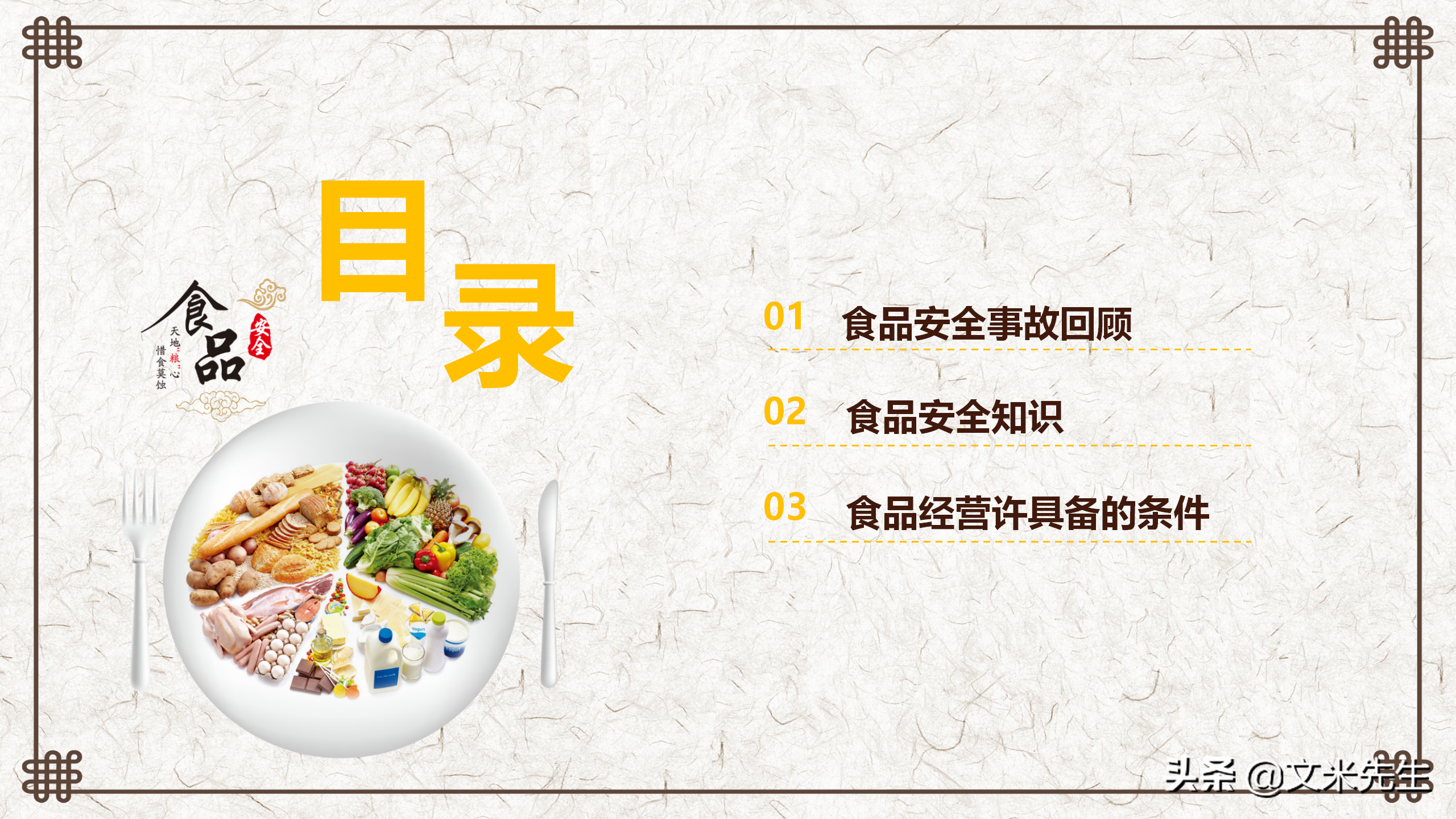 餐饮公司培训经理必备课件：28页食品安全知识培训，详解食品安全