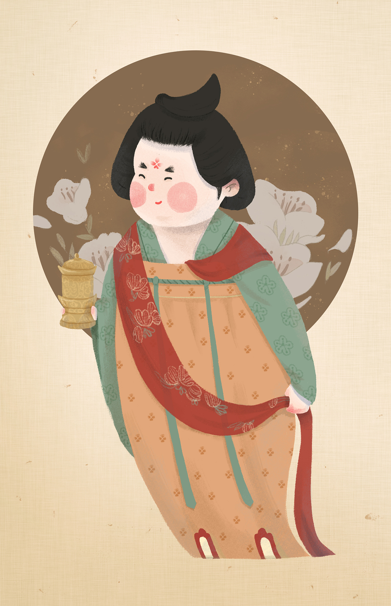 唐朝胖仕女卡通图片_胖胖的唐朝女图 励志人生