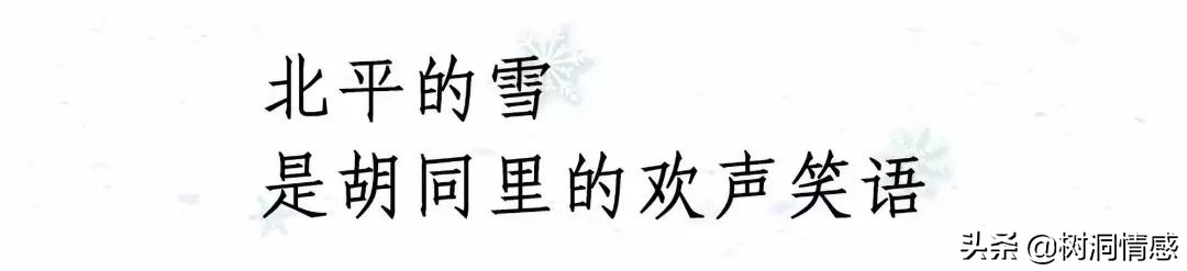 一场雪，一座城，一捧岁月，一段记忆