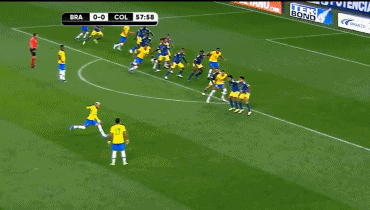 世界杯巴西对哥伦比亚内马尔（世预赛-内马尔助攻帕奎塔破门 巴西1-0哥伦比亚 12场不败提前出线）