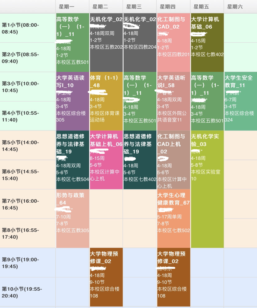 大学生晒“课程表”，原来不同专业差距这么大，旱的旱死涝的涝死