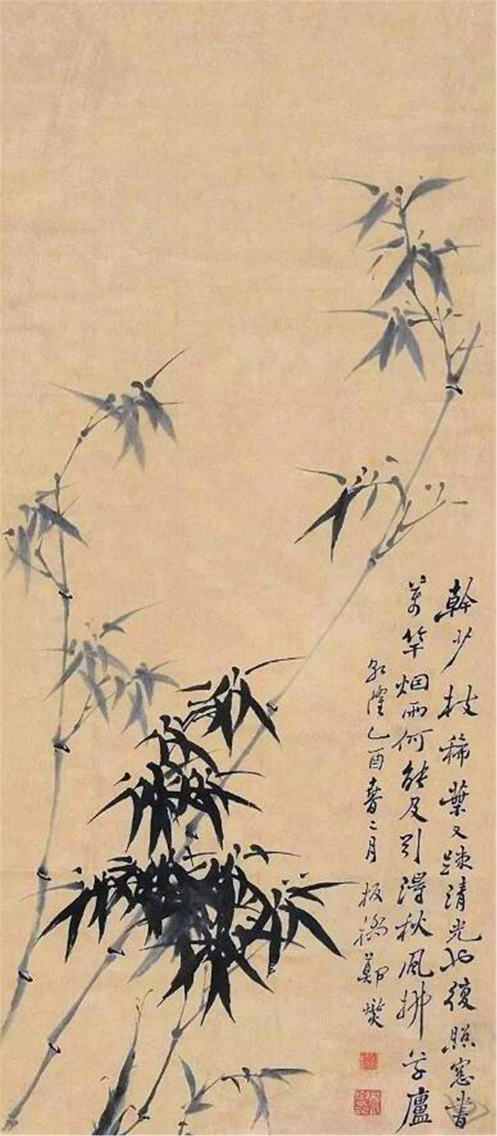 苍竹咬定青山(“扬州八怪”之一的郑板桥，一生爱竹画竹，终于也活成了一棵苍竹)