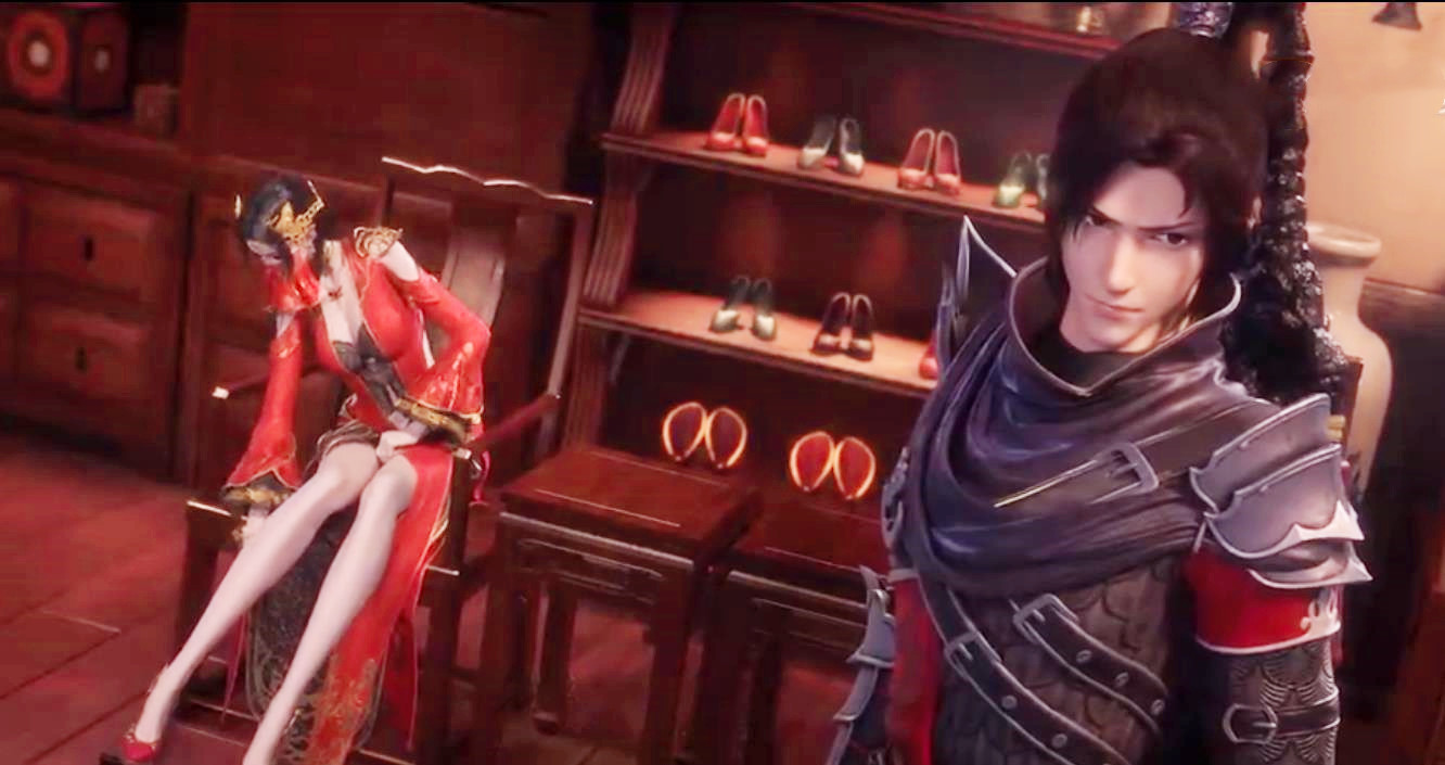 甜蜜小剧场开演，萧炎为女王拎包买鞋，“炎鳞”要抢回官配CP了