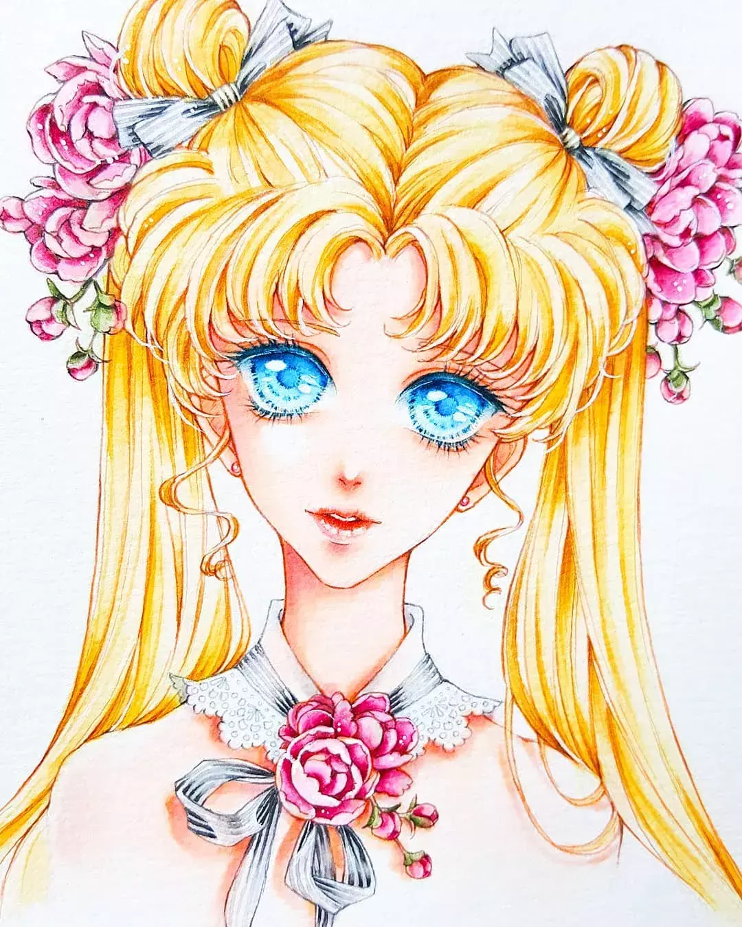 动漫少女素描图片可爱(一波素描动漫美女又强势来袭) - 赤虎壹号