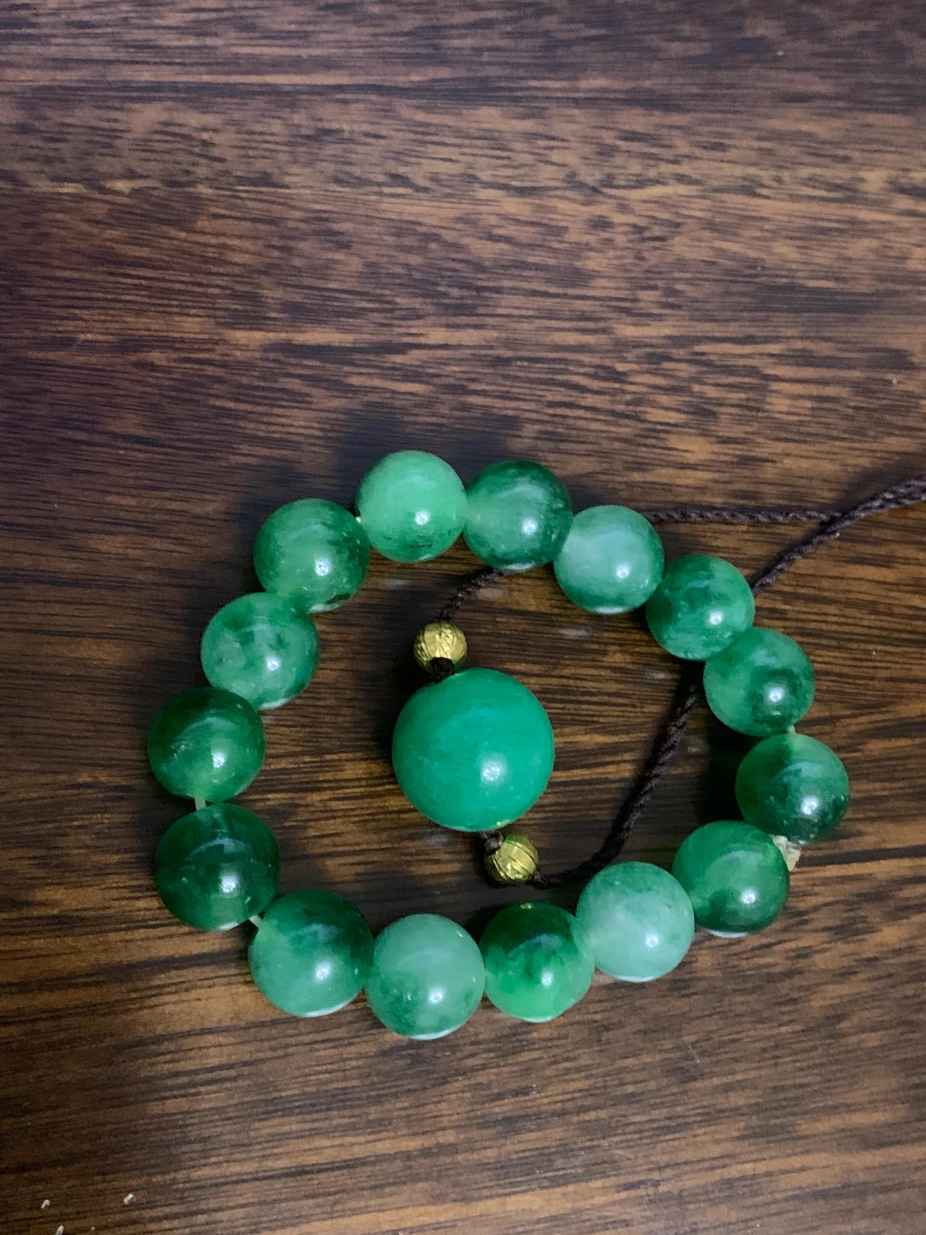 清代老翡翠珠子(翡翠珠子批发) 第4张