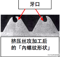 使用挤压丝攻时的特长及注意事项