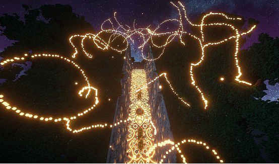 《我的世界》大神耗费数年建造奢华山间别墅 价值堪比一套四合院