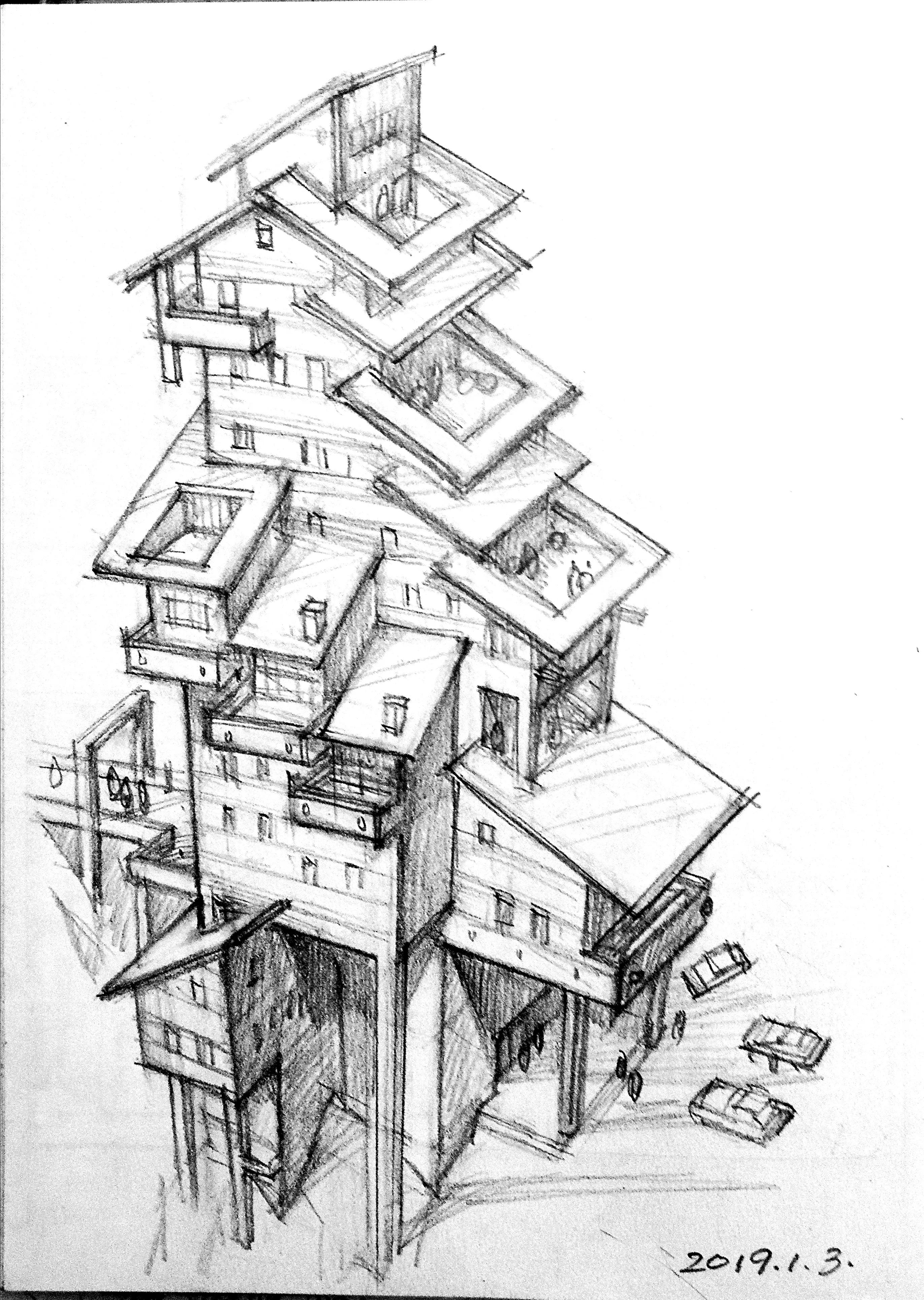 踢足球的人怎么画才好看又简单（足球与绘画丨符宗荣建筑钢笔画）