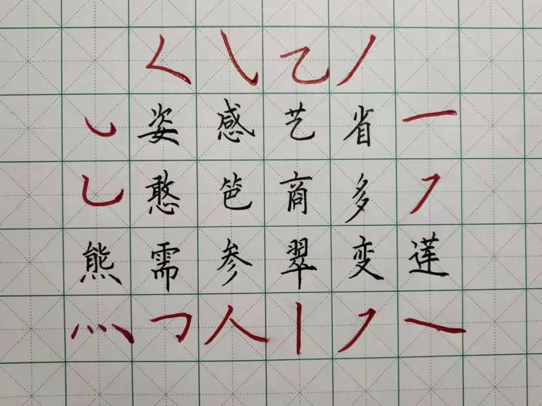 上下结构的字不会写?这5种方法记牢了,字就好看了
