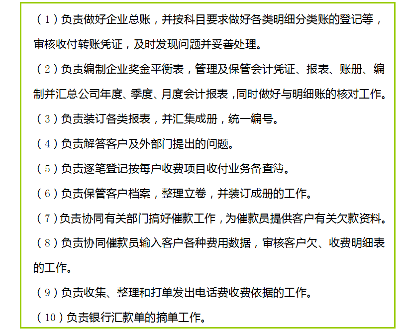 完整版物业公司财务管理岗位职责，及52笔账务处理