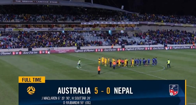 世预赛尼泊尔VS澳大利亚前瞻(5-0！亚洲第4强队彻底踢疯，40强赛不到60分钟让对手提前缴械投降)