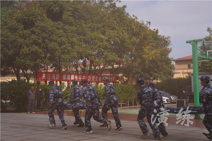 太原理工大学组织2021级本科生开展地震消防综合应急疏散演练
