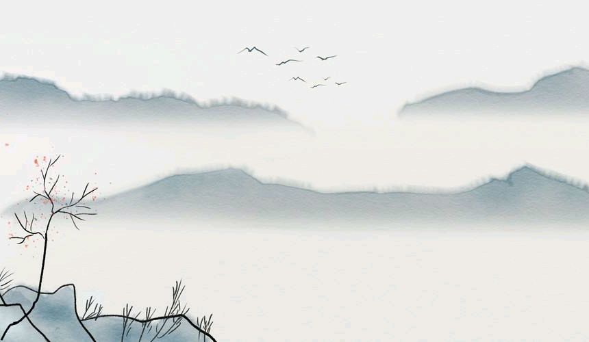 王维一首有名的山水诗，景色壮美，宛如一巨幅山水画！
