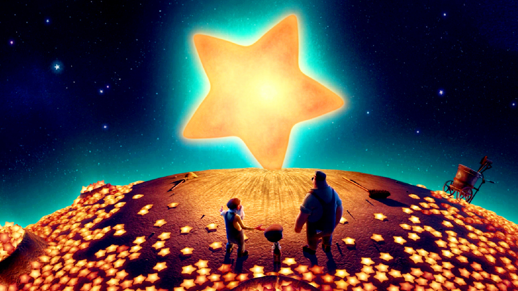 豆瓣9.0的短片《月神》:在月亮上打扫星星的成长童话