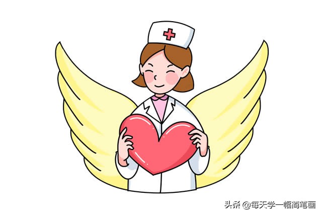 怎样画白衣天使画白衣天使的简单方法