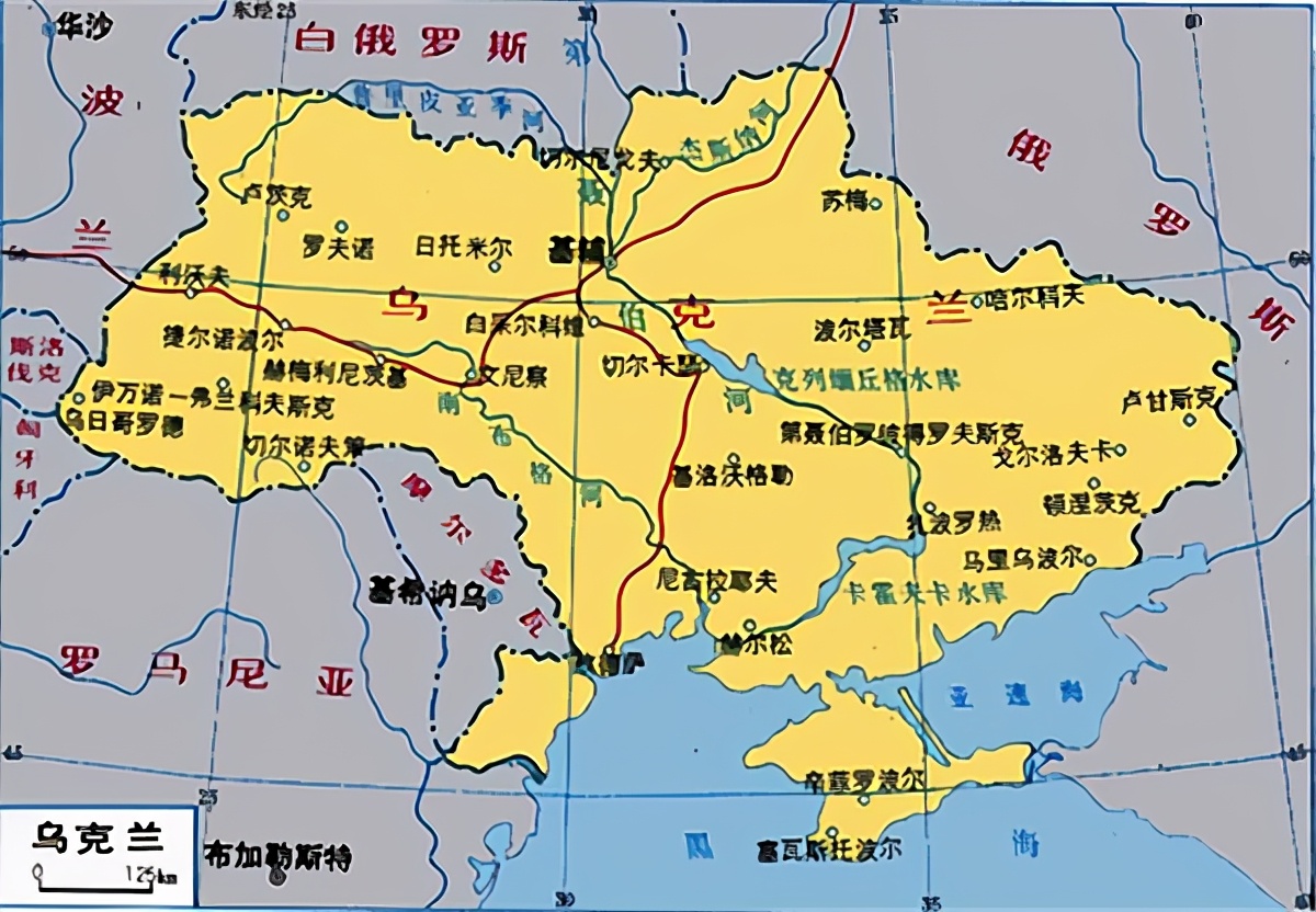 白俄罗斯周边国家地图图片
