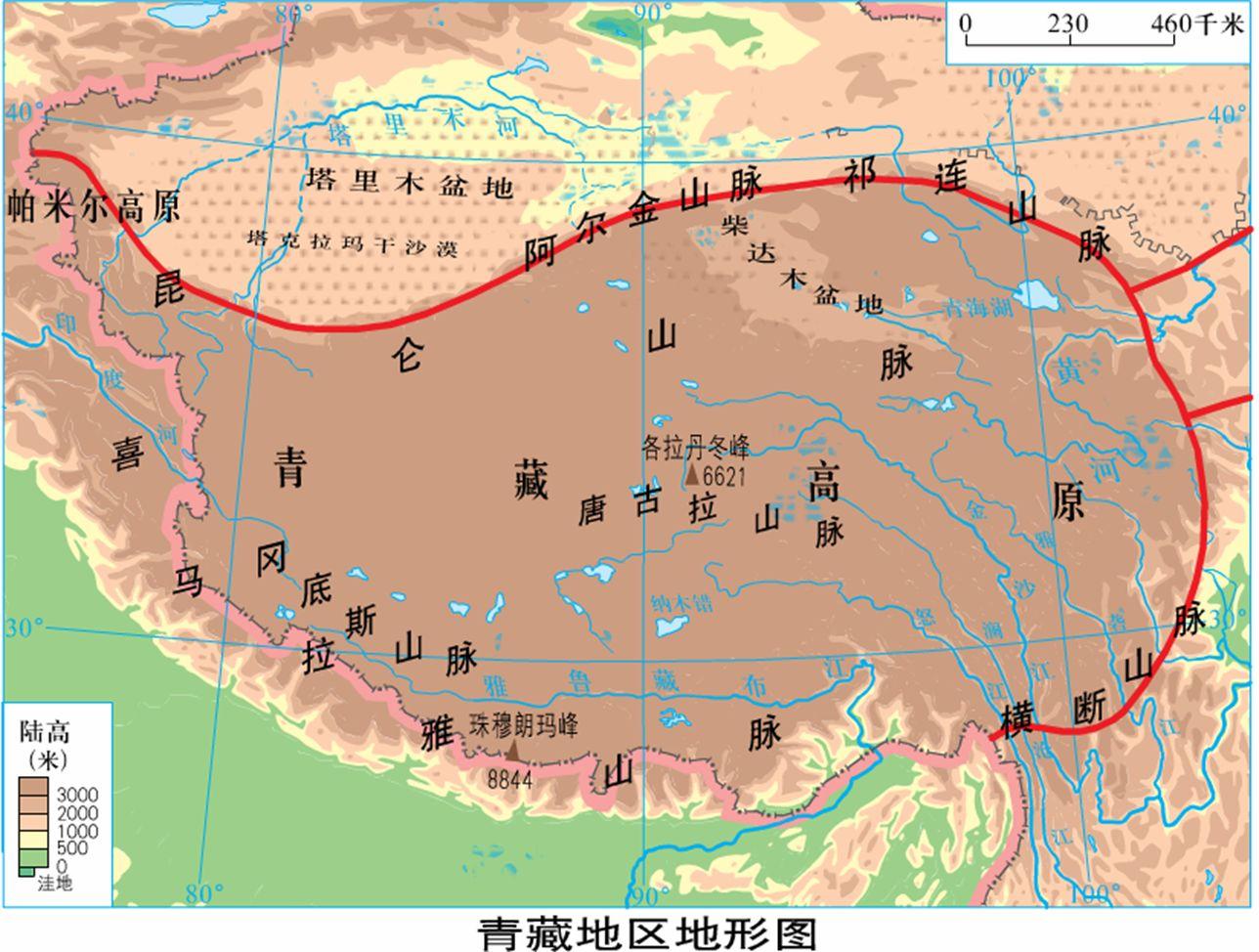 雅鲁藏布江 雅鲁藏布江全长地图