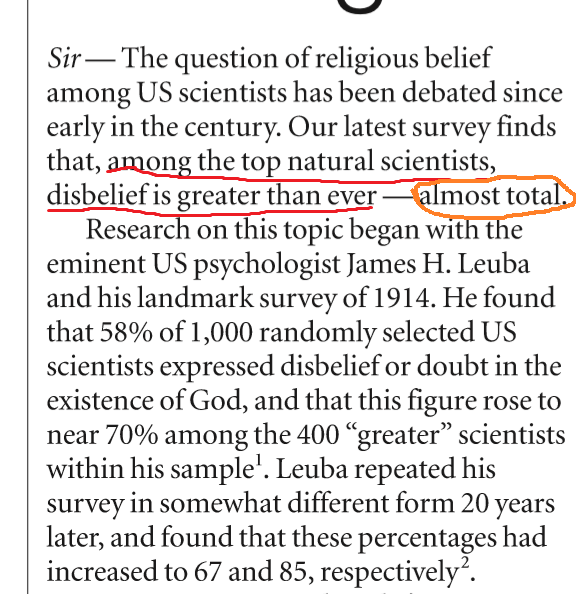 “科学家都信宗教吗”？纯属胡说八道，实际情况正好相反