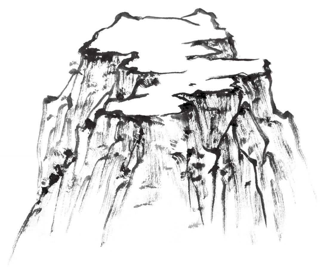 从图解教你画山石,简单易学,一看就会