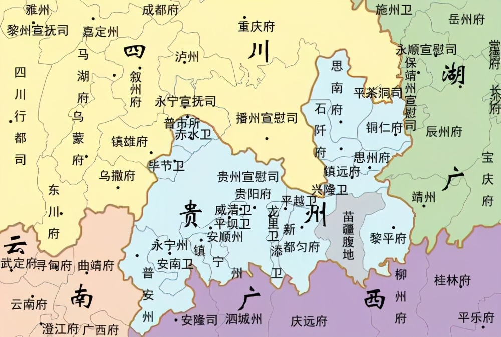 广西贵州两省地图图片
