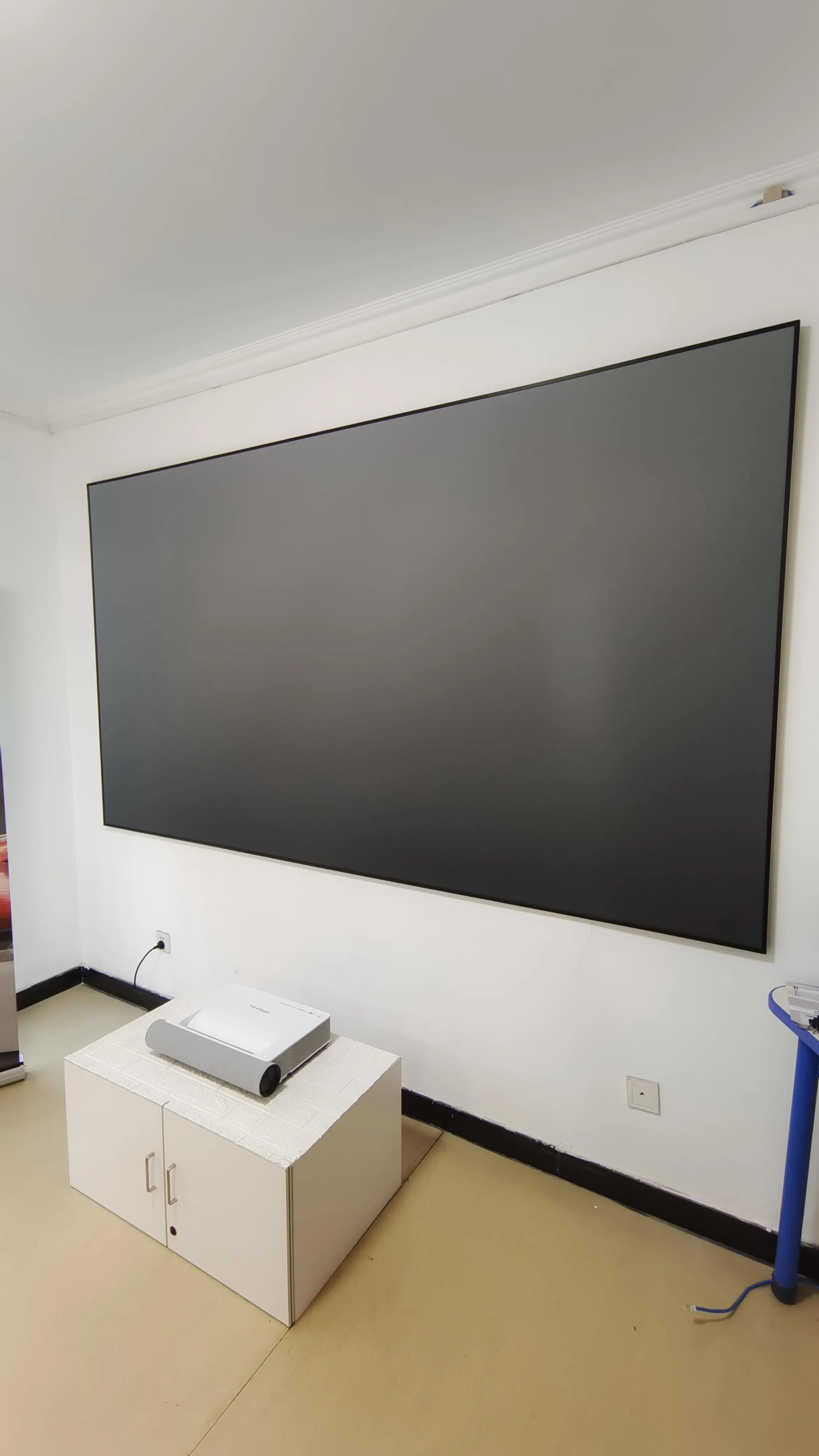 智能化弱电会议室投影仪幕布安装距离如何计算?幕布大小选购技巧