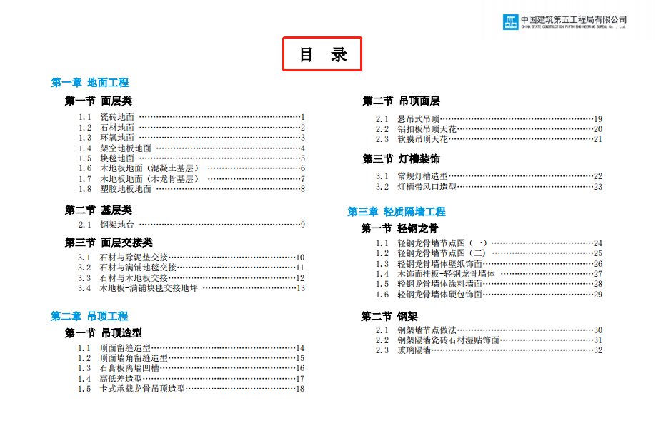装饰装修工程难做？中建新编技术质量工艺图集快拿走，照做不出错