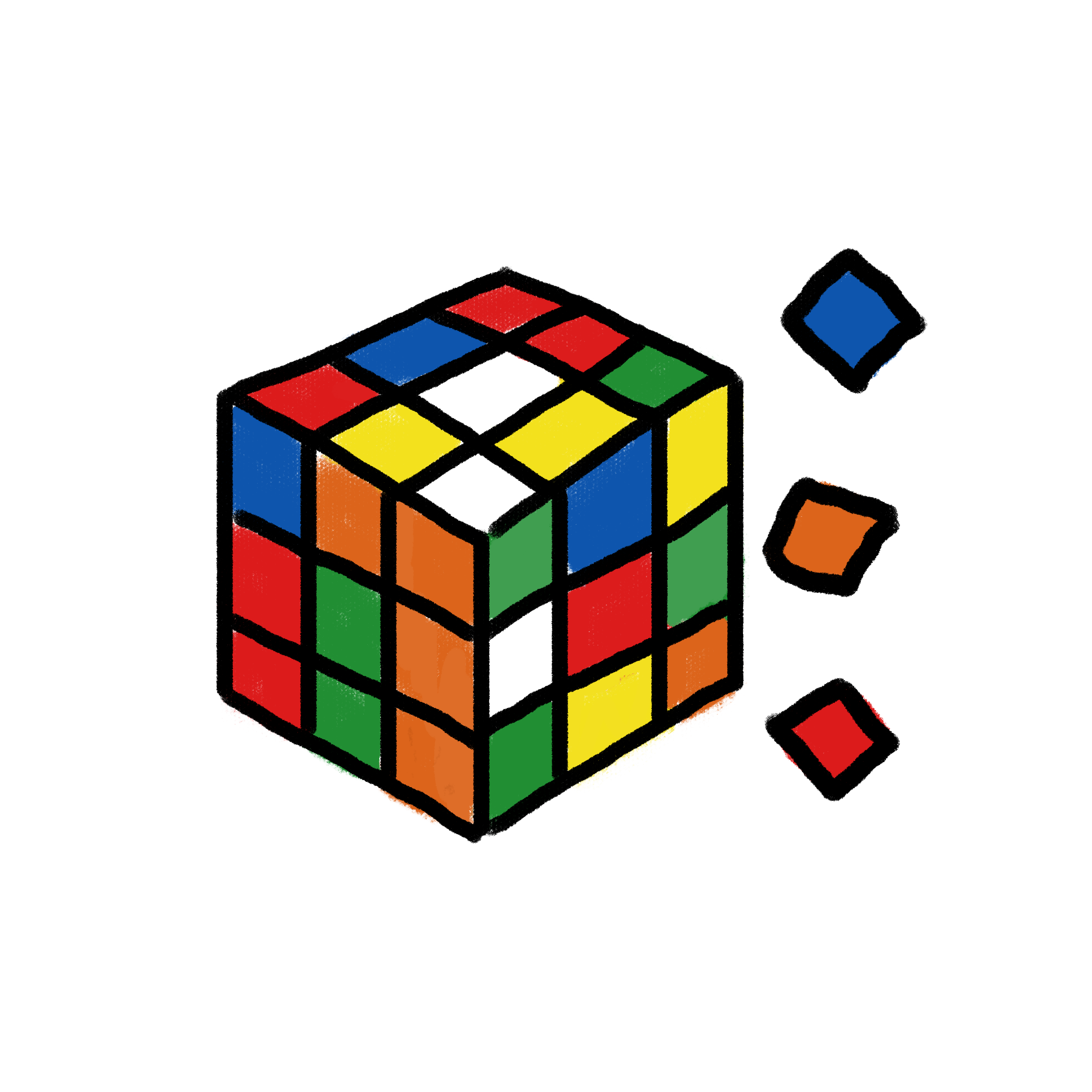 两孩子的宝妈:按以下七个步骤学习魔方,你也可以成为魔方高手!