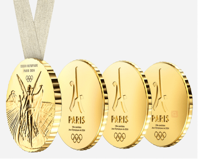 巴黎奥运会奖牌设计曝光(这个设计绝了！2024巴黎奥运奖牌可拆卸)