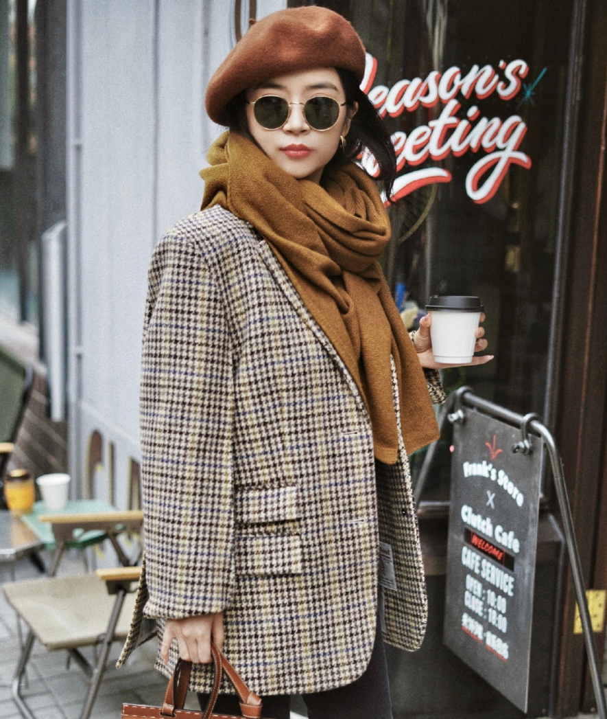 冬天别老戴毛线帽,无帽不欢的三木常戴这四款,保暖高级显脸小