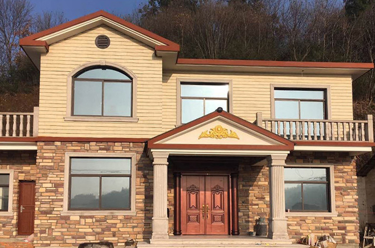 自建房外墙装修,外墙漆瓷砖喷砂石材真石漆,价格和优缺点