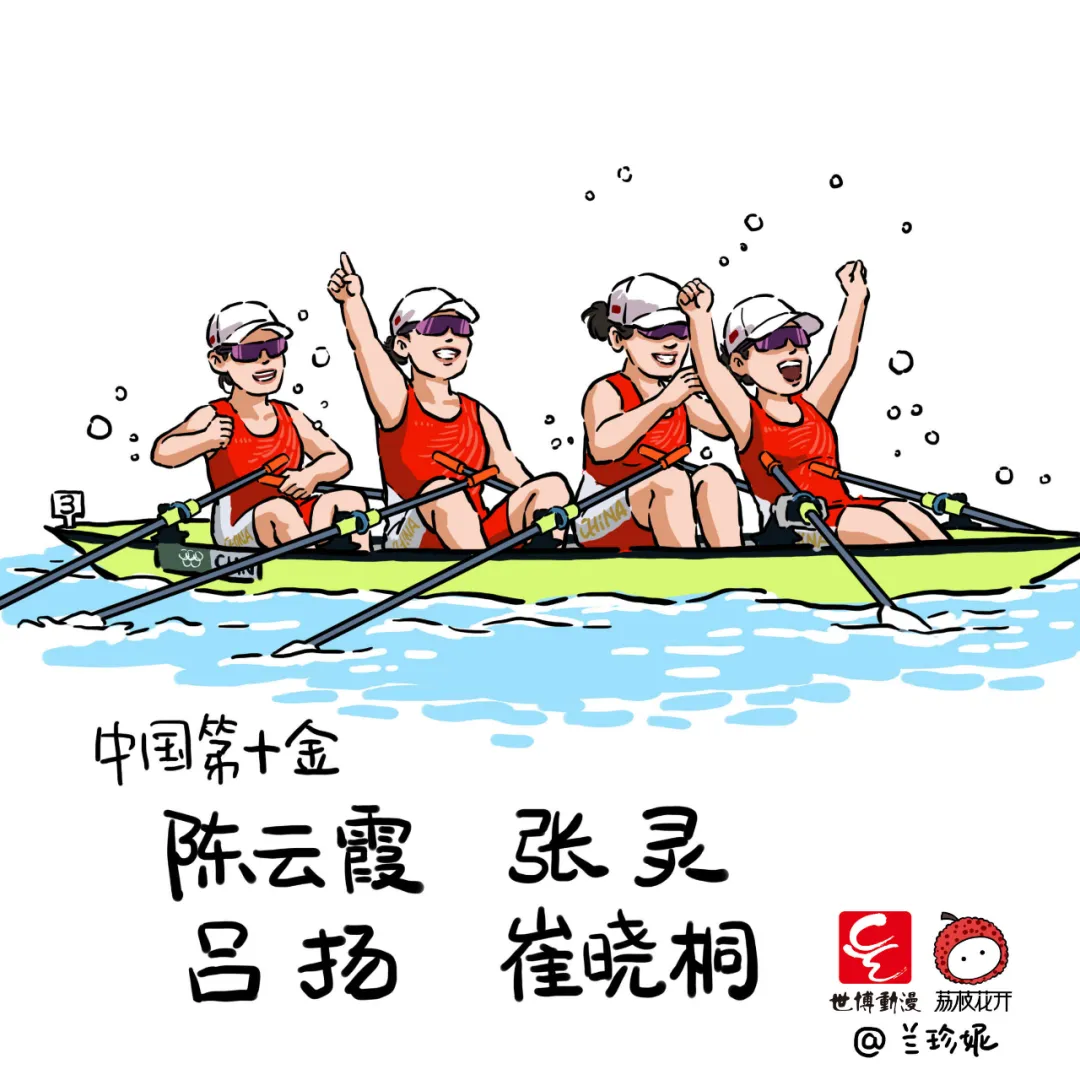 奥运会金牌有哪些手绘（萌翻了！济南姑娘手绘38张奥运冠军漫画！网友直呼“妙啊”！）