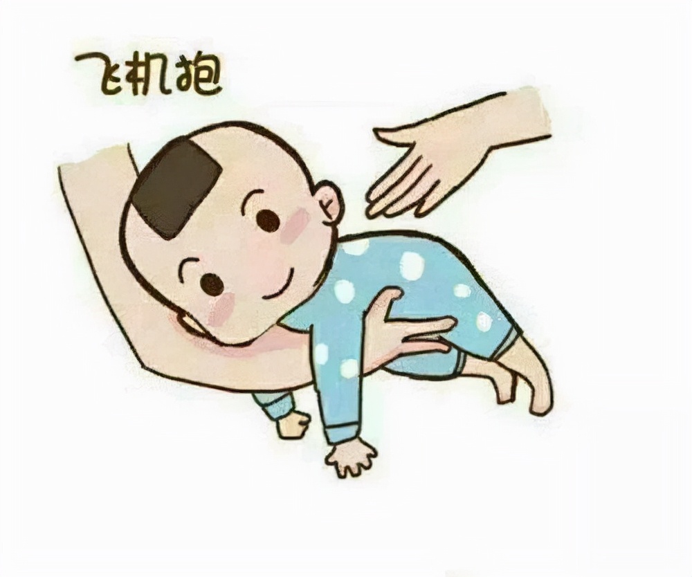 新生儿胀气,肠绞痛,5张动图学会排气操,宝宝不夜闹