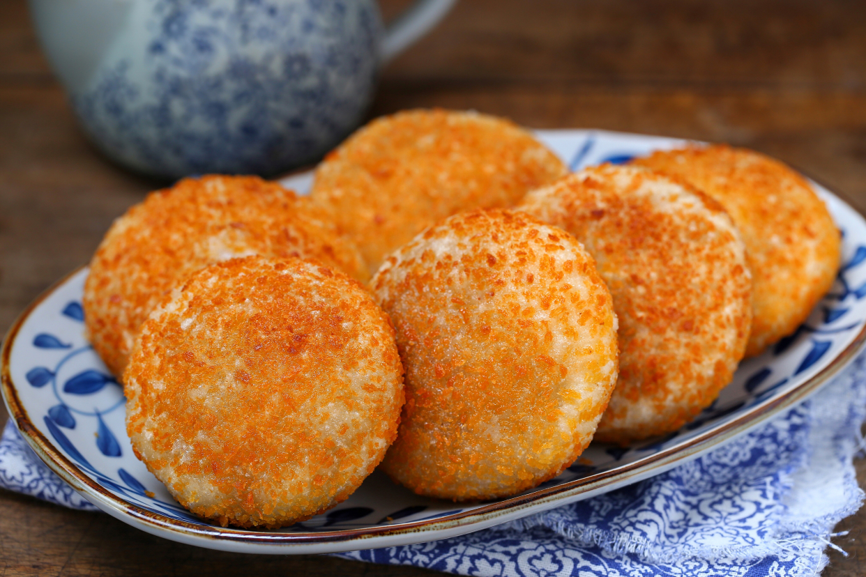 复刻早餐店油炸糕,不空心不鼓包,外脆里糯不腻人,比买的健康